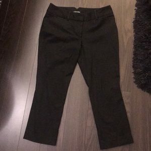 Express black cropped work pant